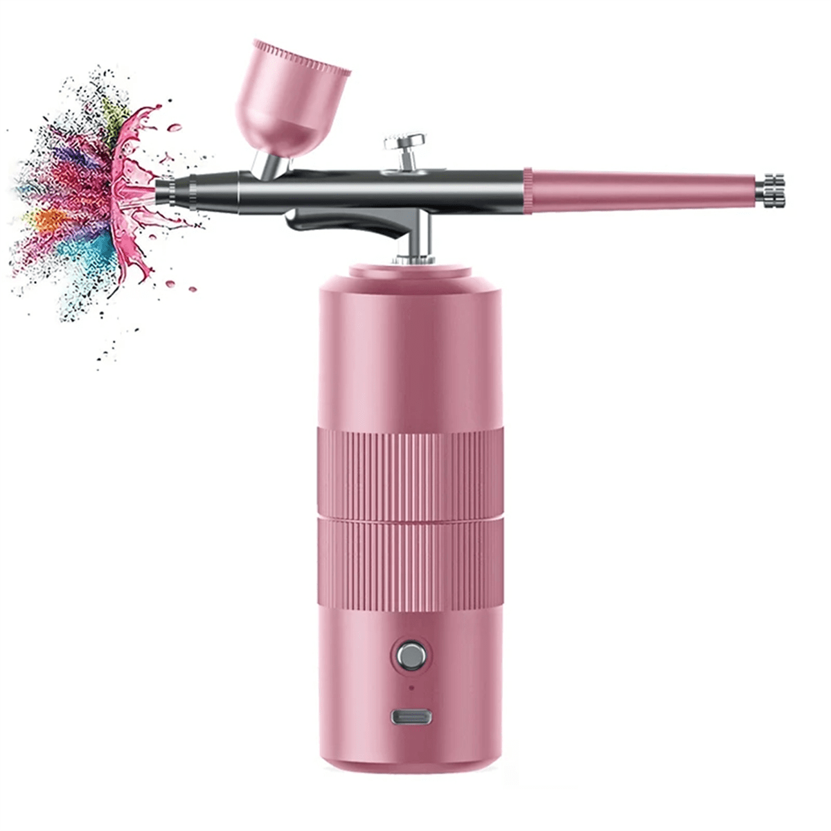 Cordless Airbrush Kit with Compressor , Portable Handheld Airbrush Set for Painting Cake Decor Nail Art