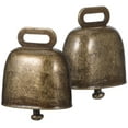 thumbnail image 5 of Beaupretty 2Pcs re Calling Bells with Handle Sturdy Iron Cowbells for Weddings Markets and Sporting Cheers, 5 of 8