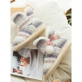 thumbnail image 3 of Ladies Slippers Womens Fairisle Ankle Knitted Winter Warm Plush Boots Booties, 3 of 7