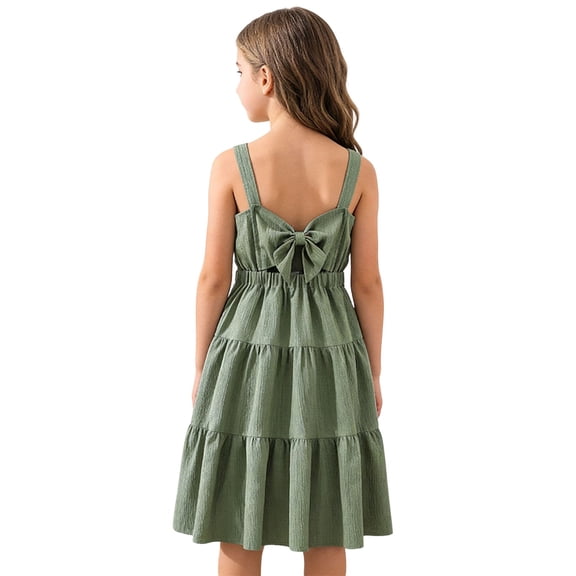 Tween Girls Dresses Green Dress Sleeveless Princess Birthday Party Dresses Hawaiian Dresses for Girls 12 Years