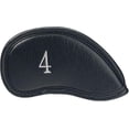 thumbnail image 2 of Juego de fundas para cabeza de hierro y golf Ormromra de cuero sintético grueso 12 Uds negro, 2 of 4