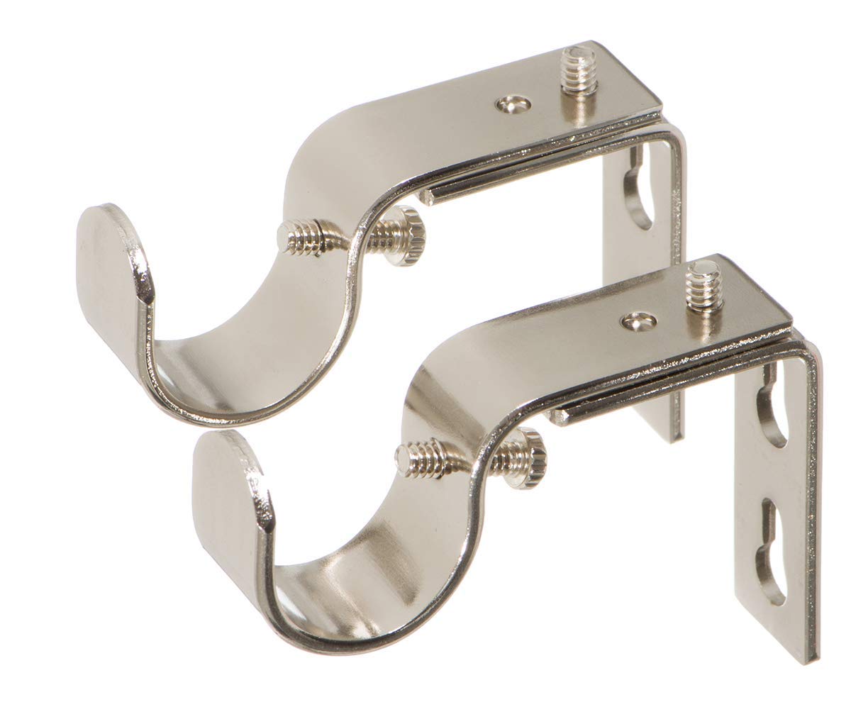 Ivilon Short Projection Brackets for Curtain Rods - for 7/8 or 1 Inch ...
