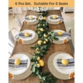 thumbnail image 4 of 13 Inch Round Placemats Set of 4, Fall Non Slip Heat Insulation PP Table Mats, Thanksgiving Orange Pumpkin Maple Leaves Rustic Washable Place Mats for Kitchen Dining Party Table Decor, 4 of 7