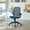 Blue, variant on Noble House Ergonomic Mesh Swivel Office Chair, Lifting Multifunction Task Chair with Flip Arms and Mid-Backrest, Red