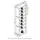 thumbnail image 2 of Torre de almacenamiento multimedia Furinno JAYA Space Saving Espresso, 2 of 7