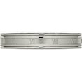 thumbnail image 3 of Titanium Brushed Center 4mm Roman Numerals Band (Size 6.5) Made In China tb248-6.5, 3 of 5