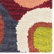 Rugsotic Carpets Hand Tufted Wool Area Rug 4x6 Rectangle Multicolor Modern High Pile Anti Skid Durable