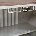 thumbnail image 6 of Jofran Weekender Vintage Military Vehicle Console Table Lounge Home Bar with Wine Rack, 6 of 9