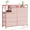 pink, variant on 39" Fabric Drawer Dresser, Modern Dresser with Charging Station, Chest of Drawers with 9 Drawers and Shelf, Tv Stand Dresser for Bedroom, Living Room, Hallway, Pink