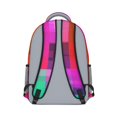 thumbnail image 3 of Red and Pink Checkered Pattern Backpack for School, Cute School Bag with Adjustable Shoulder Straps and Padded Back, 15.3"x11"x6.7", 3 of 5