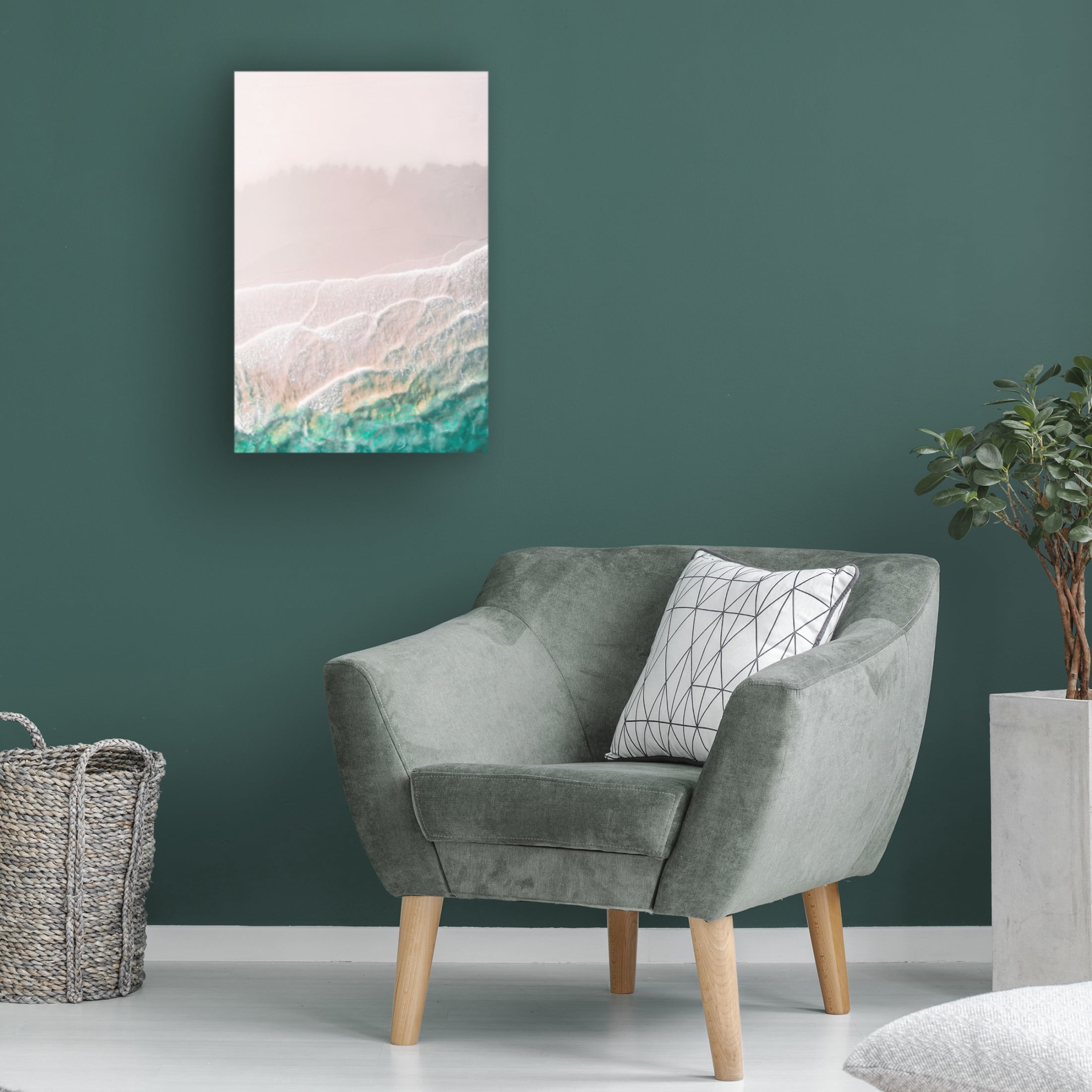 Canvas Wall Art - Incado 'Wave Detail' Wall Art for Living Room, Bedroom, or Office Décor by Trademark Fine Art - 12 x 19 Inches