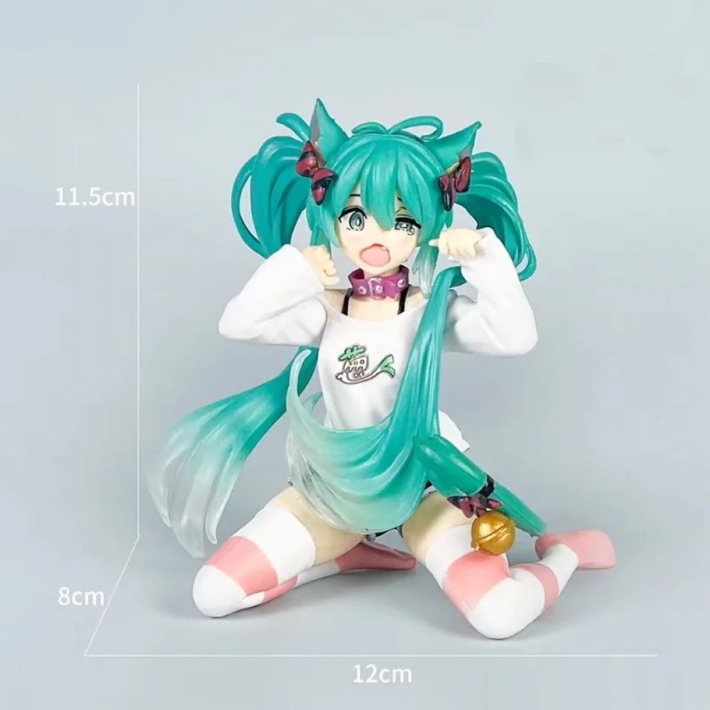 Vocaloid Hatsune Miku Sleeping Mascot Mini Figure, Anime Toy