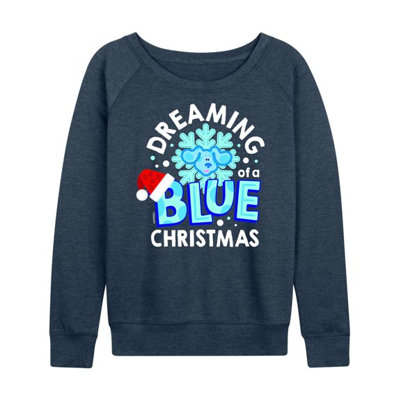 Blue's Clues & You! - A Blue Christmas - Women's Lightweight French Terry Long Sleeve Shirt