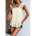 thumbnail image 6 of Womens Summer Tunic Tops Casual Dressy Blouse Loose Fit Short Sleeve T Shirts  XL, 6 of 8