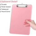 thumbnail image 4 of Minzimin 8.5 x 11 Clipboards Set of 1/2, Low Profile Metal Clip, Translucent Board, 12.5 x 9 in Letter Size, Office Supply, Back to School, 4 of 7