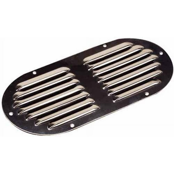 Stainless Louvered Vent - Oval - Seadog Line