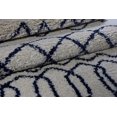 thumbnail image 4 of Ladole Rugs Tapis à Treillis Synthétique, Beau et Doux, Tapis Moderne pour Aire en Ivoire-Bleu Marine, 4 of 4