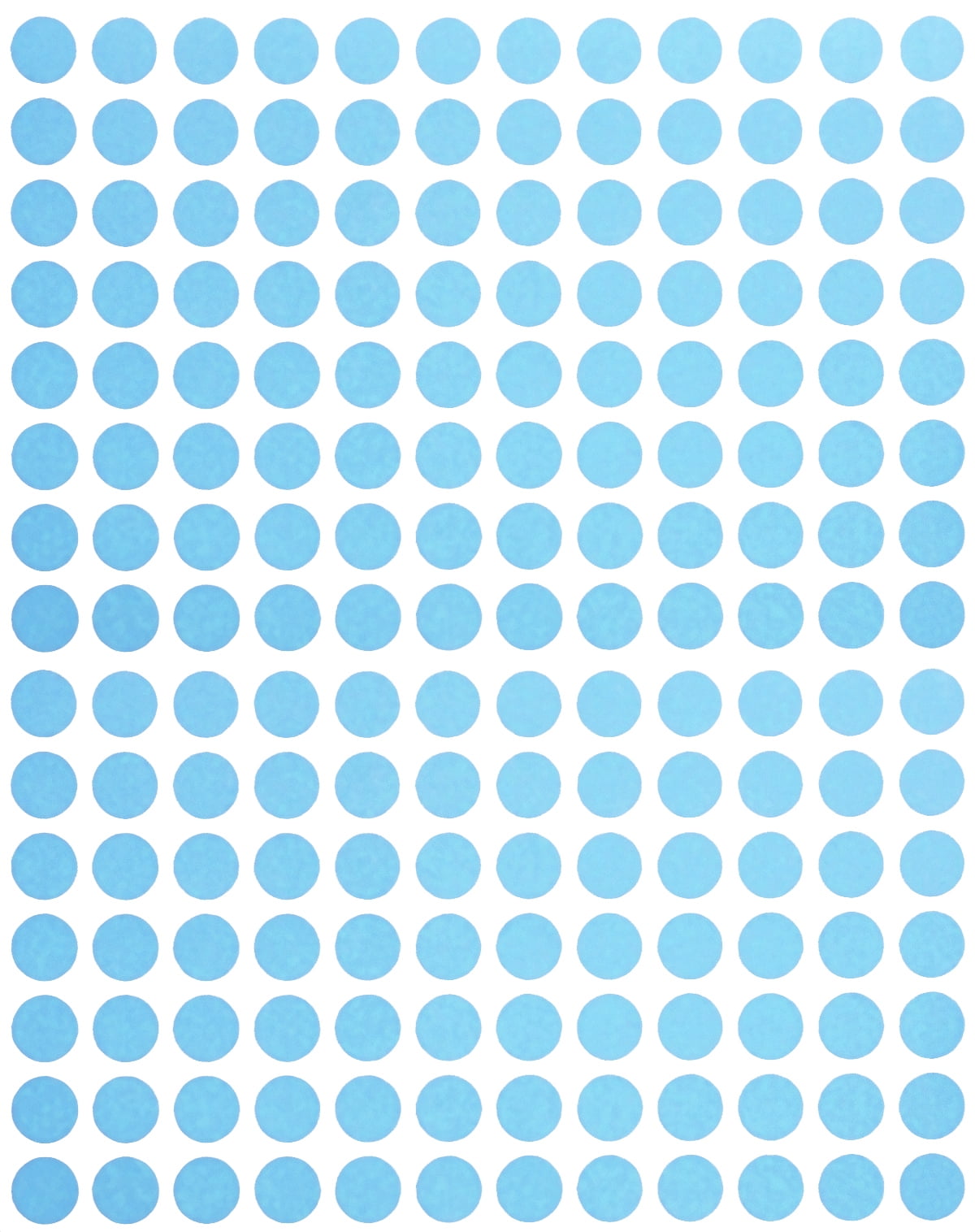 Royal Green Circle Label ¼” inch Colored Stickers Dots in Light Blue