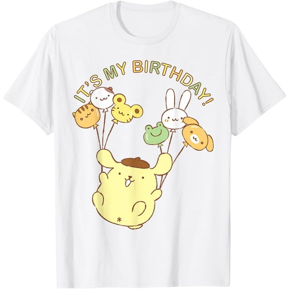 Pompompurin Its My Birthday DTG Print Unisex T-Shirt
