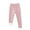 Pink, variant on Kids Girls Winter Warm Velvet Leggings Stretch Cotton Cable Knit Fleece Lined Pants Tights for 1-8 Years