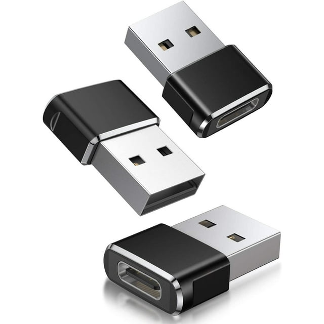 Adaptador USB a USB C, adaptador tipo C hembra a USB A macho para Apple iWatch 8 7 SE, MacBook, iPhone 11 12 13 14 Max Plus Pro, Airpods, iPad 10 Air 4 5 Mini 6, Samsung Galaxy S23 S22 S21 (paquete de