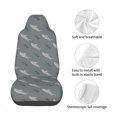 thumbnail image 4 of Wukai Cute Shark Full Set Car Seat Covers with Soft Padding Universal Auto Front Seats Protector and Cushion Mat, 4 of 5