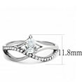 thumbnail image 2 of Luxe Jewelry Designs Women's Pave Ring with Pear Shaped Cubic Zirconia - Size 9 (Pack of 2), 2 of 4