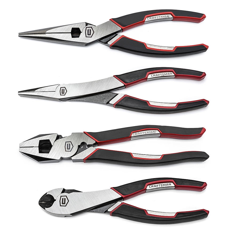 Craftsman Pliers Set 4 pc. TruGrip Handles Duckbill Long Nose Diagonal