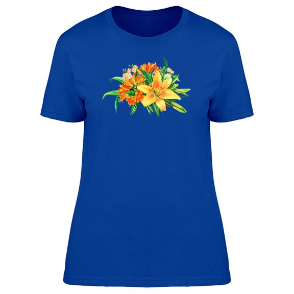 Yellow Lily With Plants Wedding Tee Women's -Image by Shutterstock