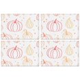 thumbnail image 1 of Pumpkin Fall Harvest 4 Pc Set-Placemats Set Thanksgiving Harvest Fall Autumn Durable Linen Placemats 12 X 18 Inch Fall Table Mats for Kitchen Dining Table Mats, 1 of 1