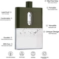 thumbnail image 3 of Flat Water Bottle,Reusable Slim BPA Free Travel Mug 530ML/18OZ, Red, 3 of 7