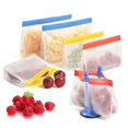 thumbnail image 1 of 12 Pack Stockage Alimentaire Peva Lavable et Réutilisable pour Collation Sandwich (Couleur Radis), 1 of 5