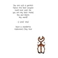 thumbnail image 4 of CafePress - Fiance Valentine's Day Card With Two Loving Giraff - Greeting Card, Blank Inside Glossy, 4 of 5