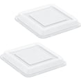 thumbnail image 1 of Square Bakeware Lid, 2-Pack Plastic Food Storage Replacement Cover Set, Fits for 8 x 8 -Inch Baking Pan, 1 of 6