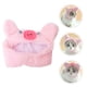 thumbnail image 2 of KAKOWELY Gorro para mascota, transpirable, suave, para disfraz de gatito pequeño, gorro para mascota, estilo cerdo, 2 of 5