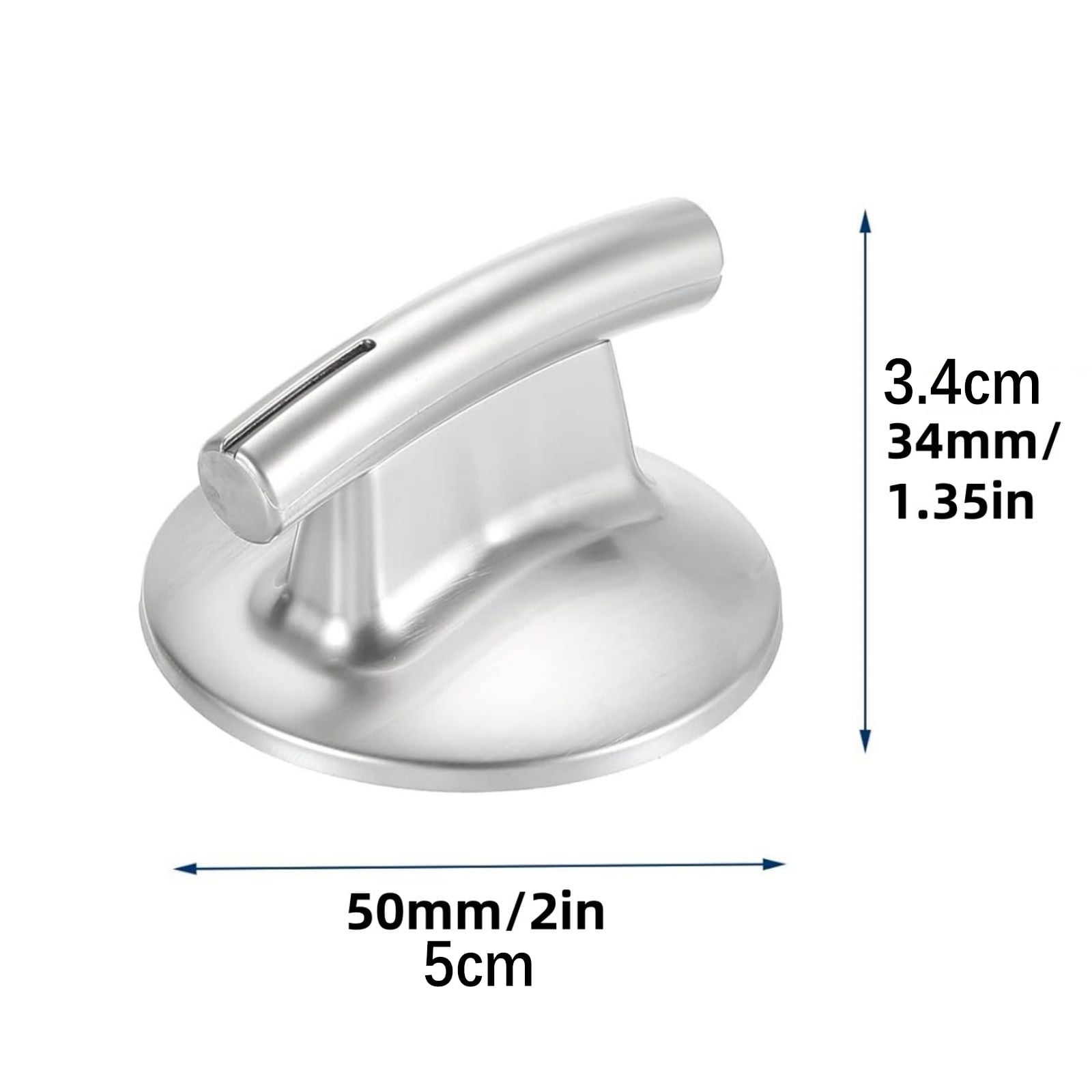 NATEFEMIN Silver Stove Knobs for Select Models, Heat-Resistant & Non-Toxic, Perfect for Health-Conscious Cooks