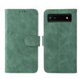 thumbnail image 6 of Case for Google Pixel 7 Pro Wallet Case with Card Slots Holder Magnetic Clasp Cover, Luxury PU Leather Skin-Friendly Wrist Strap Handbag Kickstand Soft Silicone Shockproof Protective Case, Green, 6 of 7