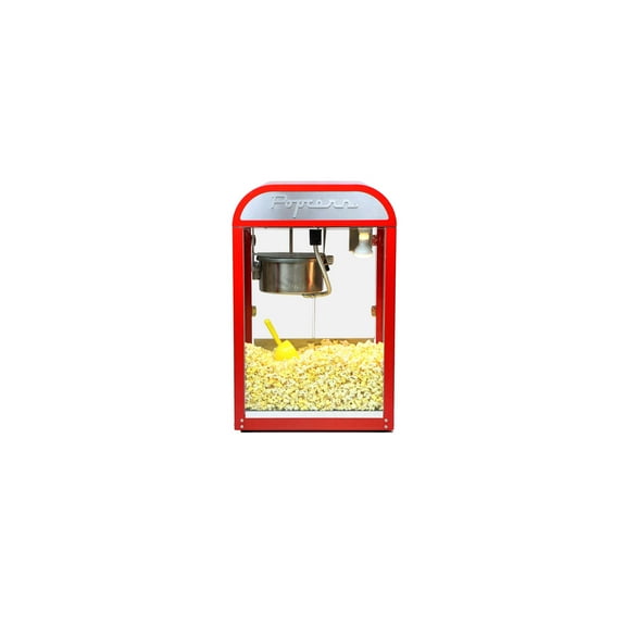 Paragon 1951 Diner Pop Popcorn Machine, 8oz, Red