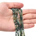 thumbnail image 4 of 1strand Natural Moss Agate Beads Strands Round about 4mm in diameter hole: about 0.8mm about 84pcs/strand 15 inch, 4 of 6