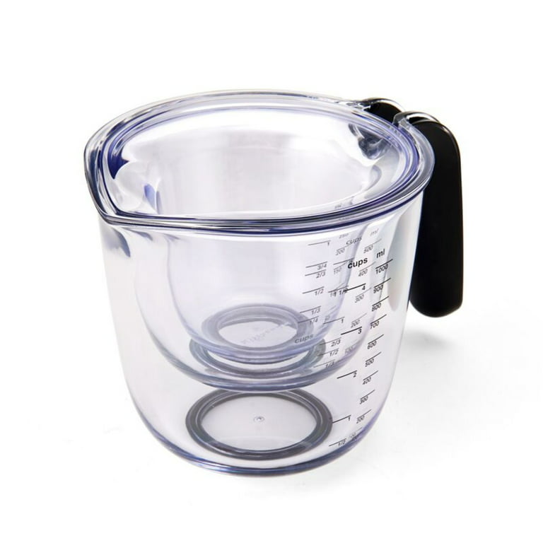 Plastic Measuring Cup Set, Bpa Free Clear Heat-resistant Measuring Jug With  Angled Grip And Spout, Liquid Measuring Cup For Kitchen Use, Household  Thickened 500ml Graduated Cup, Baking Container, Kitchen Tools - Temu
