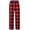 Red Plaid, variant on Girls Soft Pajamas Pants Cute Print Pattern PJ Bottoms Comfortable Lounge Long Pants with 2 Pockets 4-14 Years