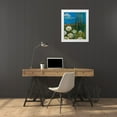 thumbnail image 3 of Maria, Robin 20x24 White Modern Wood Framed Museum Art Print Titled - Dandelion Wishes, 3 of 4