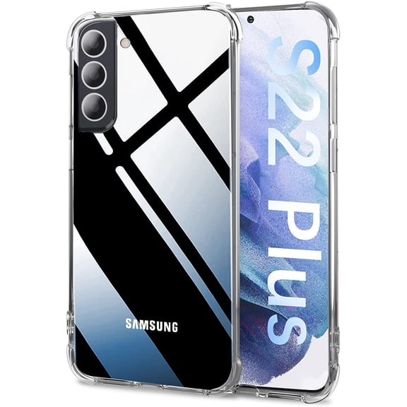 Entronix Clear Case Compatible with Galaxy S22 Plus, Scratch-Resistant Back Slim Cover