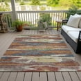 thumbnail image 6 of Addison Rugs Chantille Indoor/Outdoor Transitional Geometric, Abstract Paprika Washable Rectangle Rug, 5' x 7'6", 6 of 6