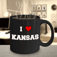 thumbnail image 2 of Kansas Tea Coffee Mugs,I Love Kansas USA States Ceramic Black Coffee Mug Tea Cup Gifts Mugs 11 oz, 2 of 2