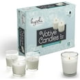 thumbnail image 2 of PYAN-White Votive Candles in Glass - Pack of 12 Votive Candle - 12 Hour Burn Time - Unscented Votive Candles - European Made Glass Votives, 2 of 3
