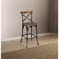 thumbnail image 2 of ACME Zaire Bar Stool in Walnut and Antique Black, 2 of 2
