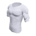 thumbnail image 3 of Sharprepublic Fake Muscle T Shirt Men Costume Fake Shoulders for Dress up New Year Cosplay S S, 3 of 8
