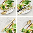 thumbnail image 4 of Juego de vajilla de acero inoxidable de 48 piezas, cuchillo para carne estilo occidental, cuchillo para la cena, cuchara principal para la cena, tenedor, cuchara de postre, 4 of 6