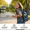 thumbnail image 2 of DISNIMO School Backpack 3PCS Sets for Teens Boys, Cartoon Shark Print Lightweight Bookbag with Lunch Bag Set, 17 Inch Large Capacity School Bag with Pencil Case-, 2 of 7